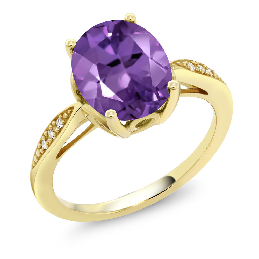 Amethyst - February_8_Ring in 14K Yellow Gold