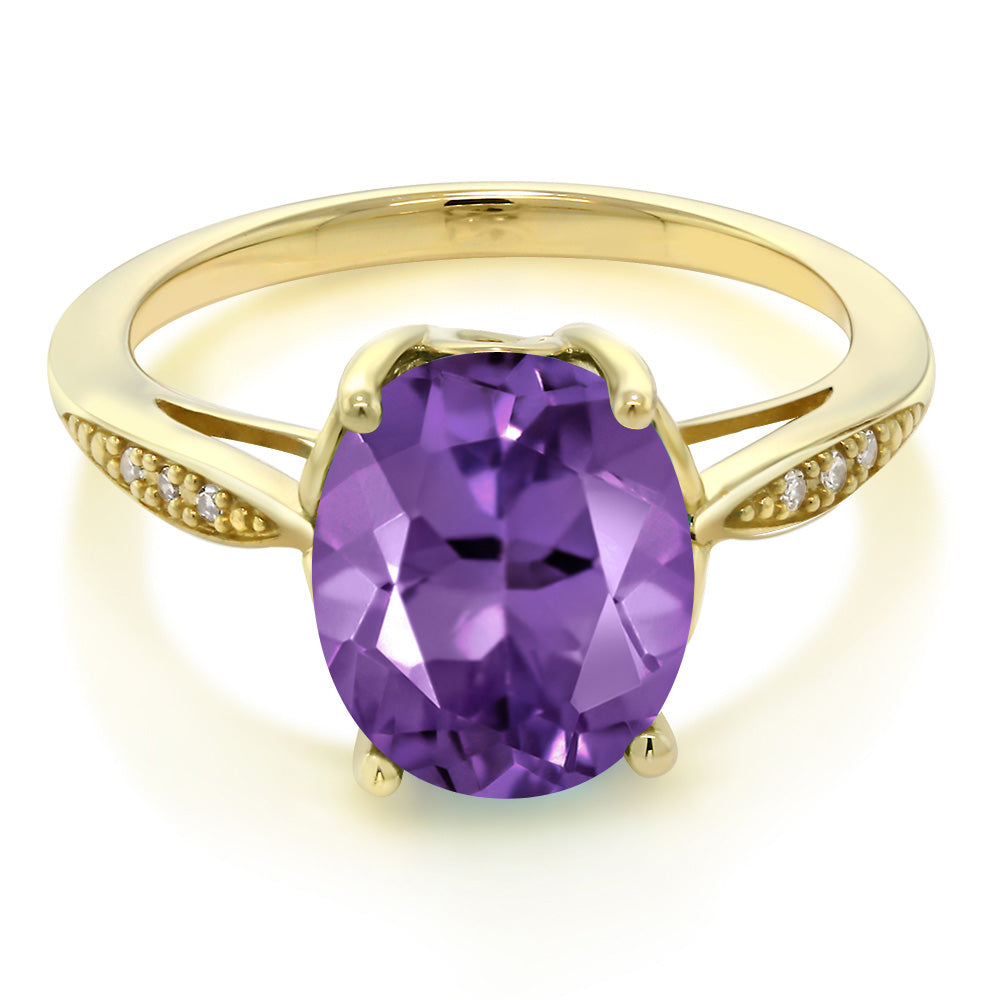 Amethyst - February_Ring in 14K Yellow Gold