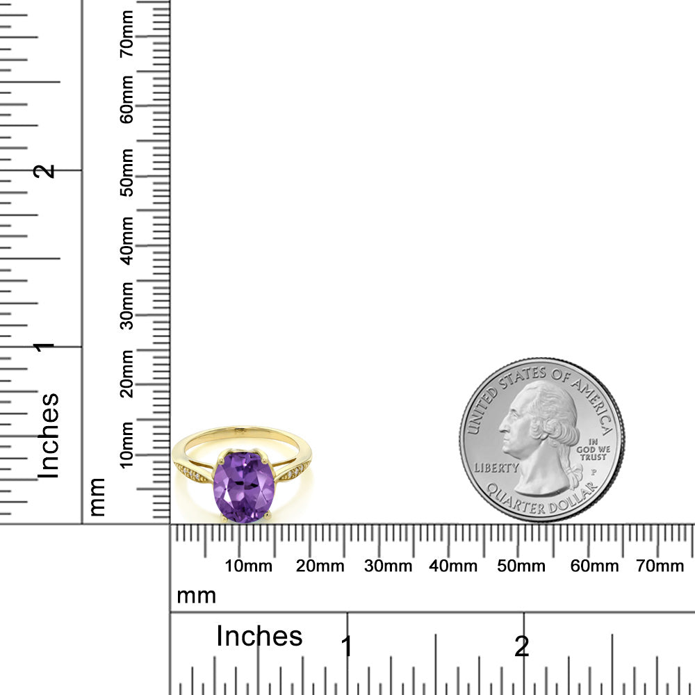 Amethyst - February_Ring in 14K Yellow Gold