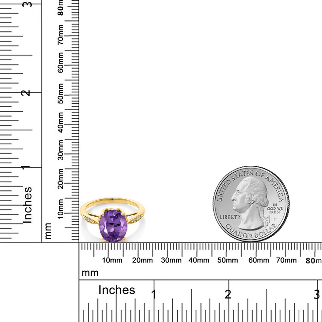 Amethyst - February_Ring in 14K Yellow Gold