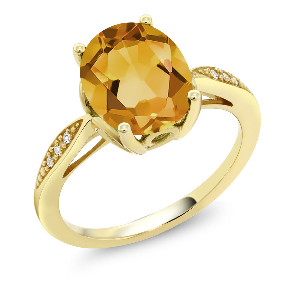 Citrine - November_9_Ring in 14K Yellow Gold