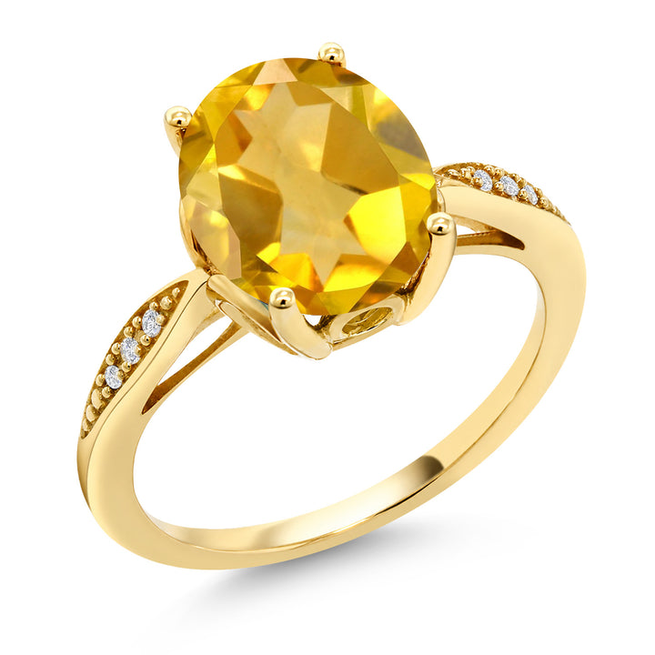 Citrine - November_5_Ring in 14K Yellow Gold