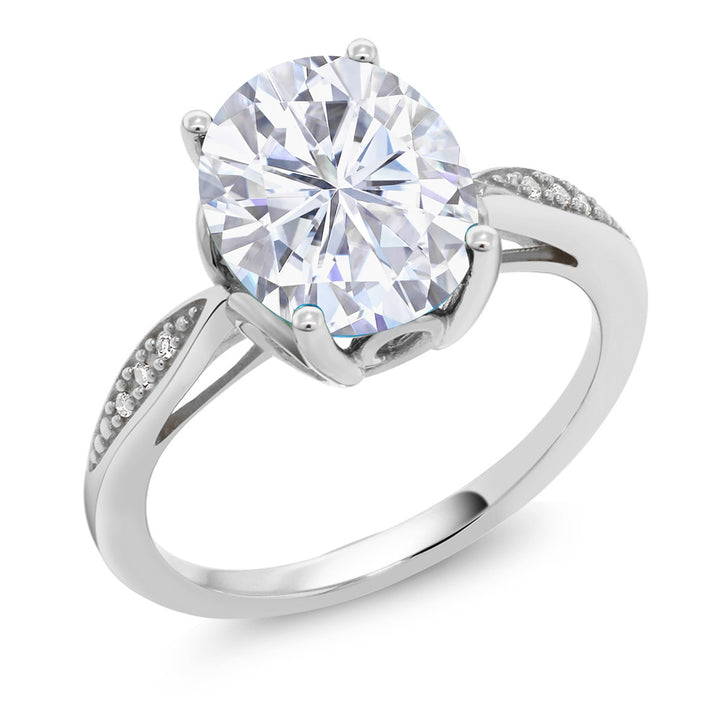 Moissanite - April_5_Ring in 14K White Gold