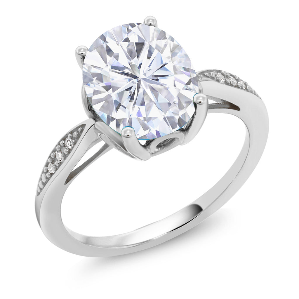 Moissanite - April_9_Ring in 14K White Gold