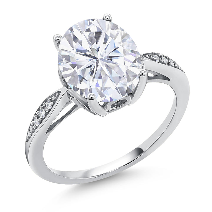 Moissanite - April_5_Ring in 14K White Gold