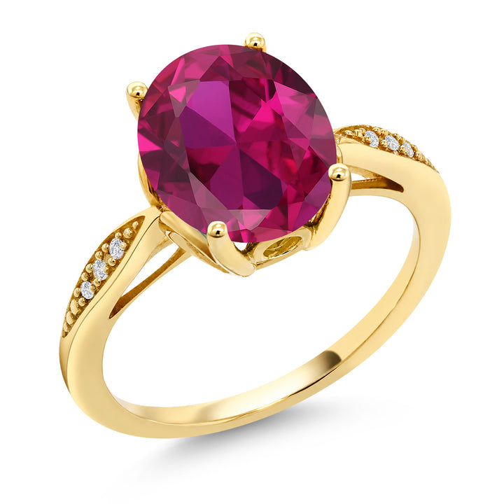 Created Ruby - July_5_Ring in 14K Yellow Gold