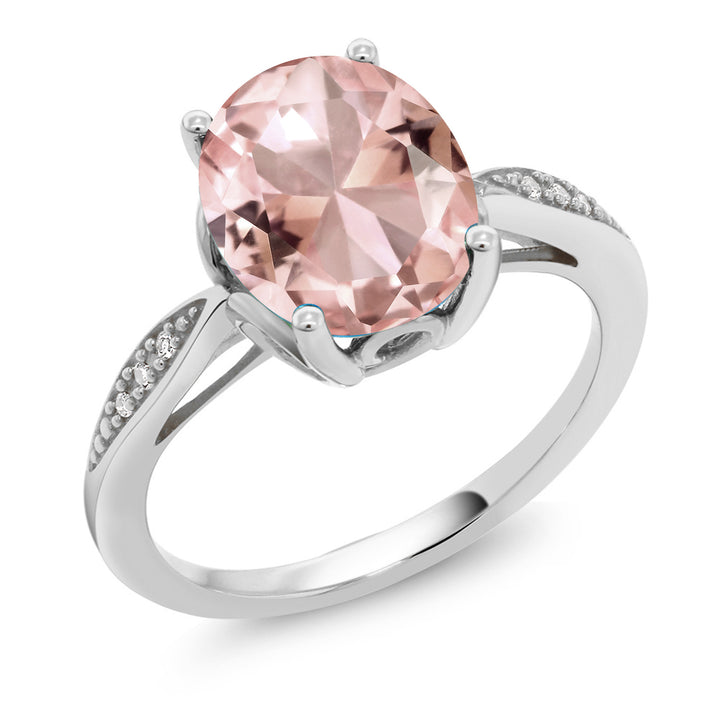 Nano Morganite - October_5_Ring in 14K White Gold