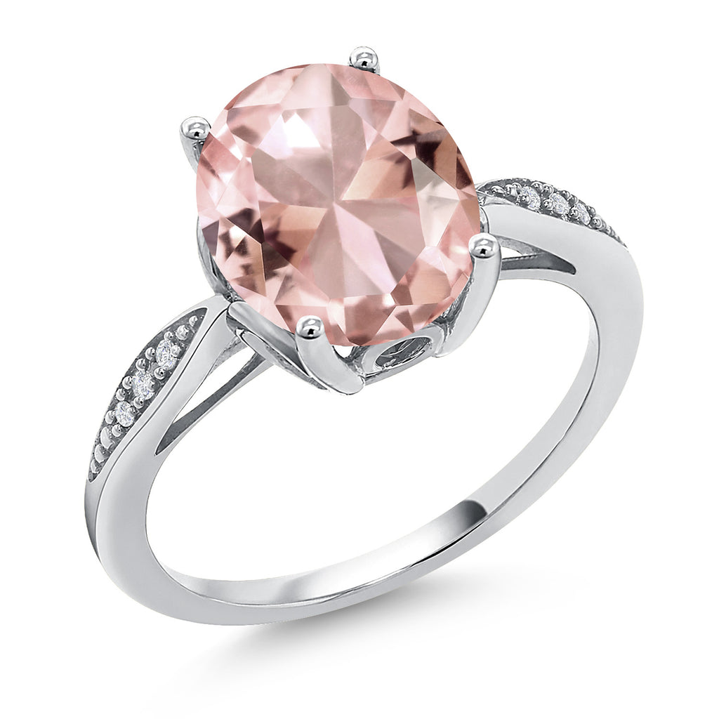 Nano Morganite - October_5_Ring in 14K White Gold