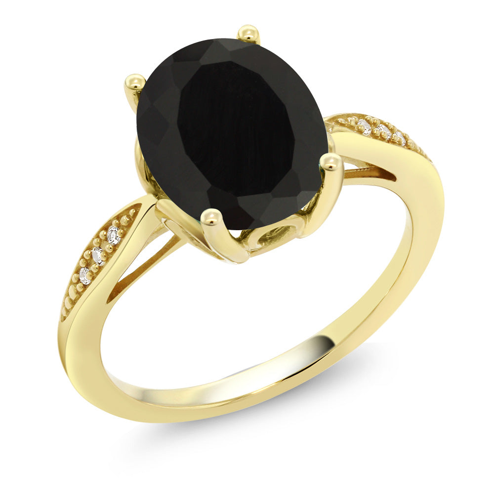 Onyx - December_8_Ring in 14K Yellow Gold