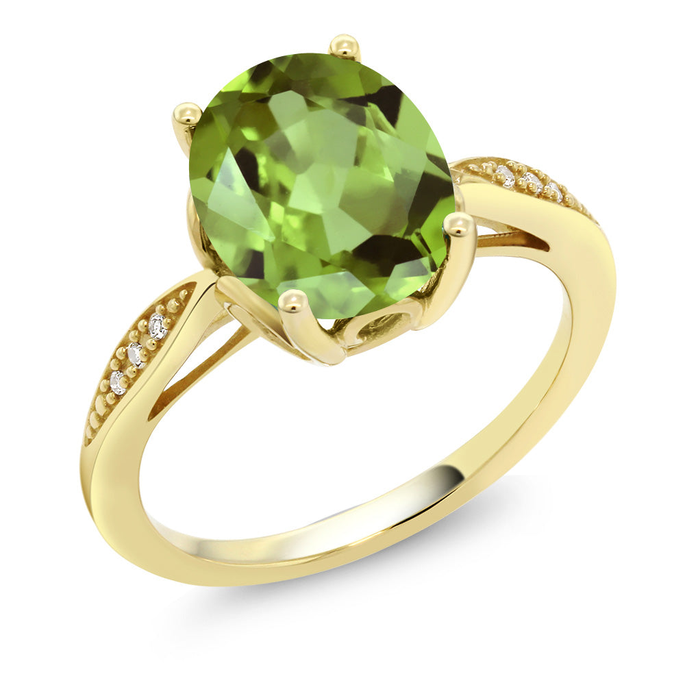 Peridot - August_5_Ring in 14K Yellow Gold