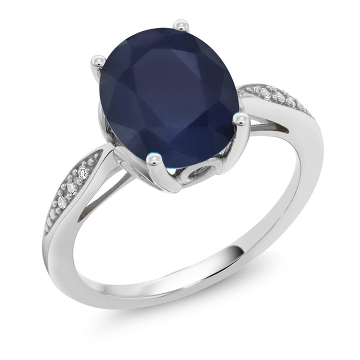 Sapphire - September_5_Ring in 14K White Gold