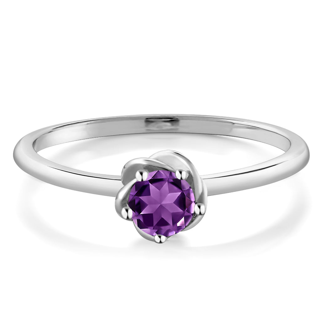 Amethyst - February_6_Ring in 10K White Gold