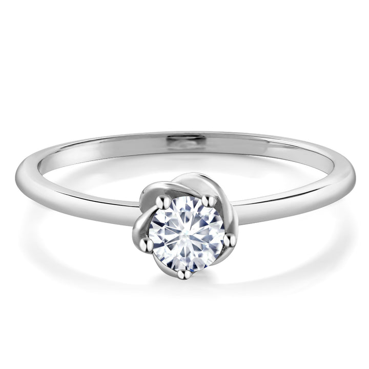 White Lab Grown Diamond - April_5_Ring in 10K White Gold