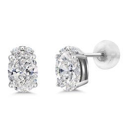 Earrings in 10K White Gold