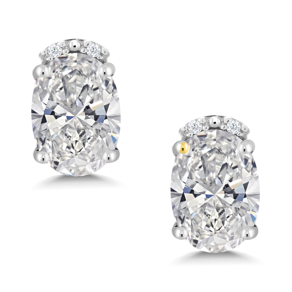 Earrings in 10K White Gold