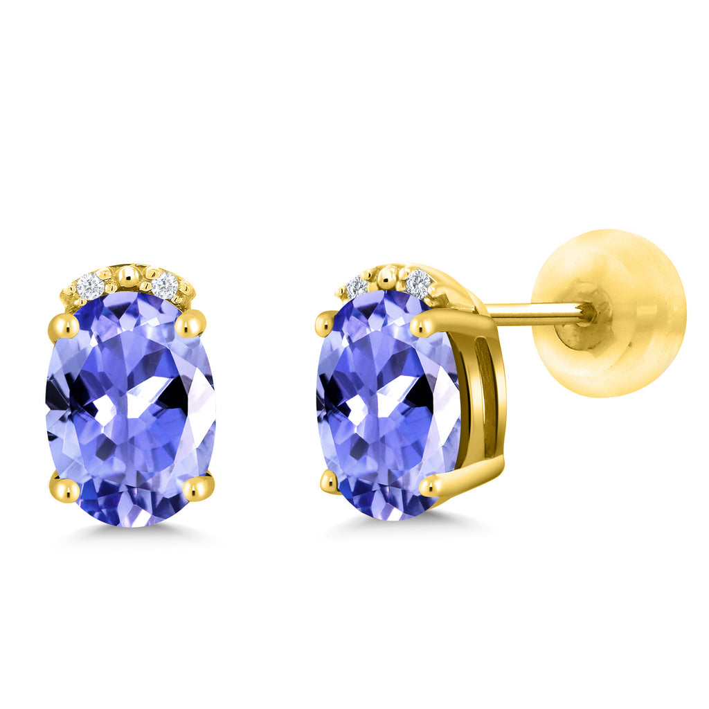 Tanzanite - December_10K Yellow Gold_Earrings in 10K Yellow Gold
