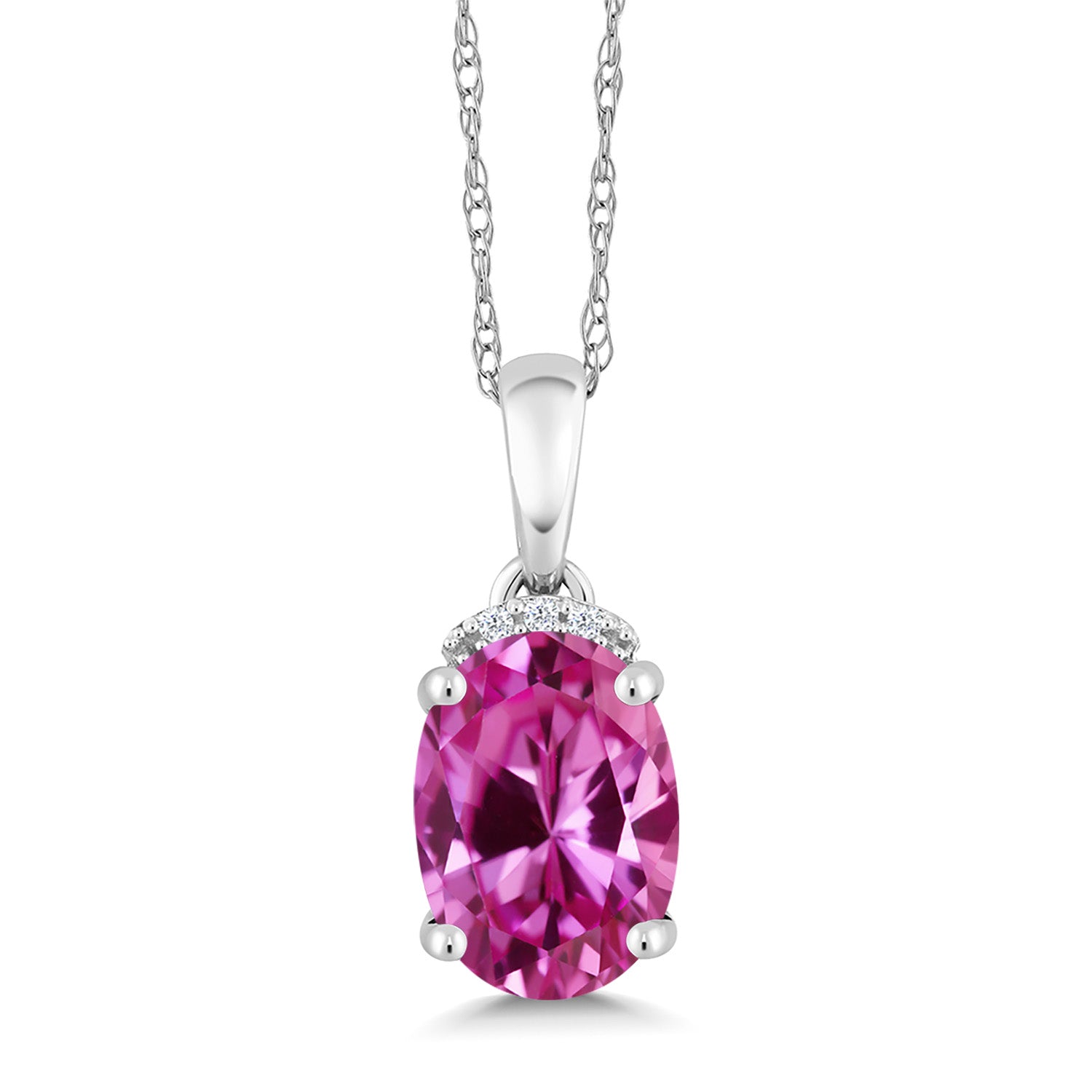 Pink Created Sapphire - September