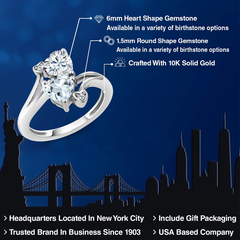 Ring in 10K White Gold