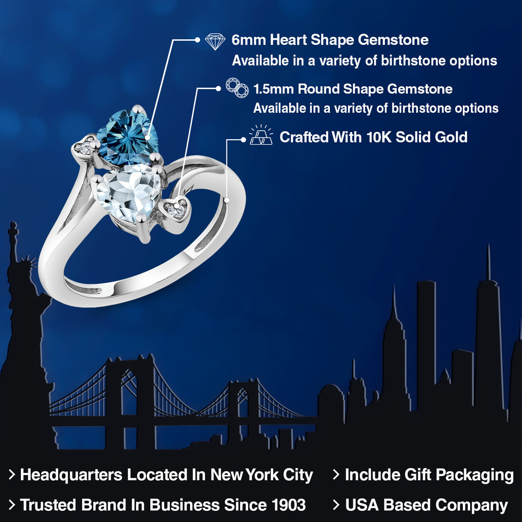 Ring in 10K White Gold