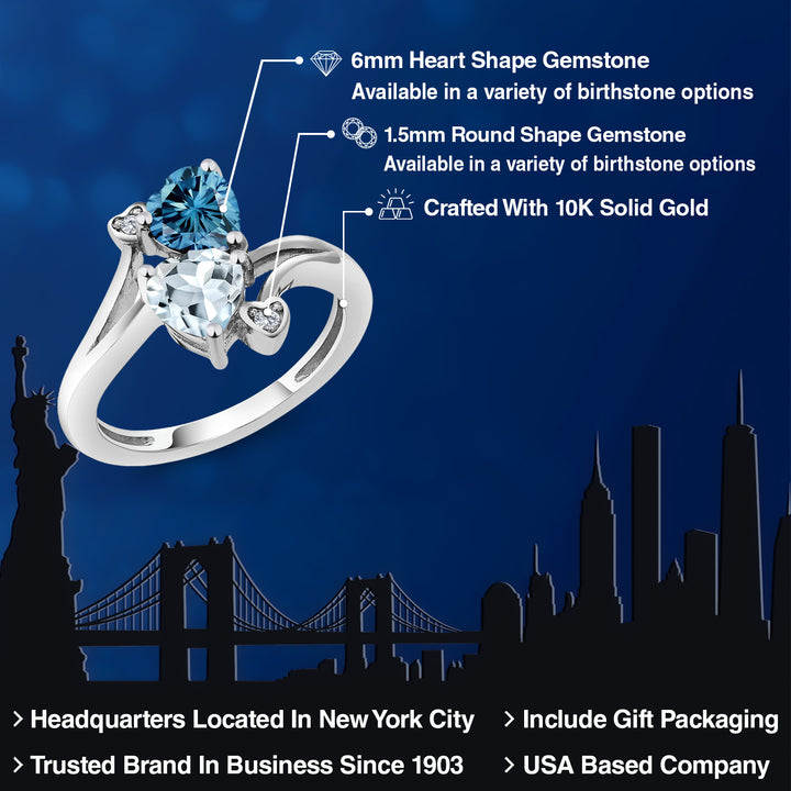Ring in 10K White Gold