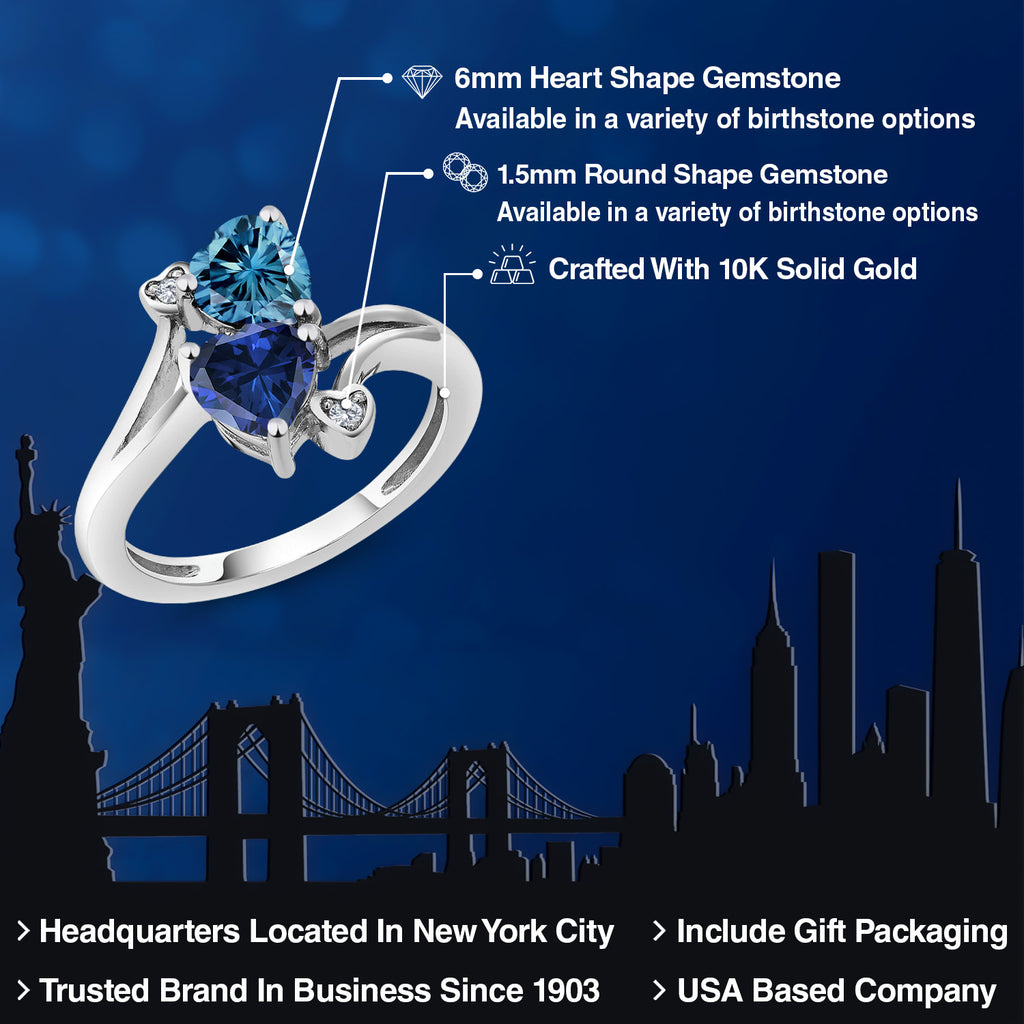 Ring in 10K White Gold
