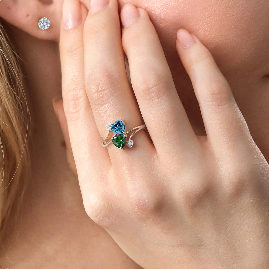Ring in 10K White Gold