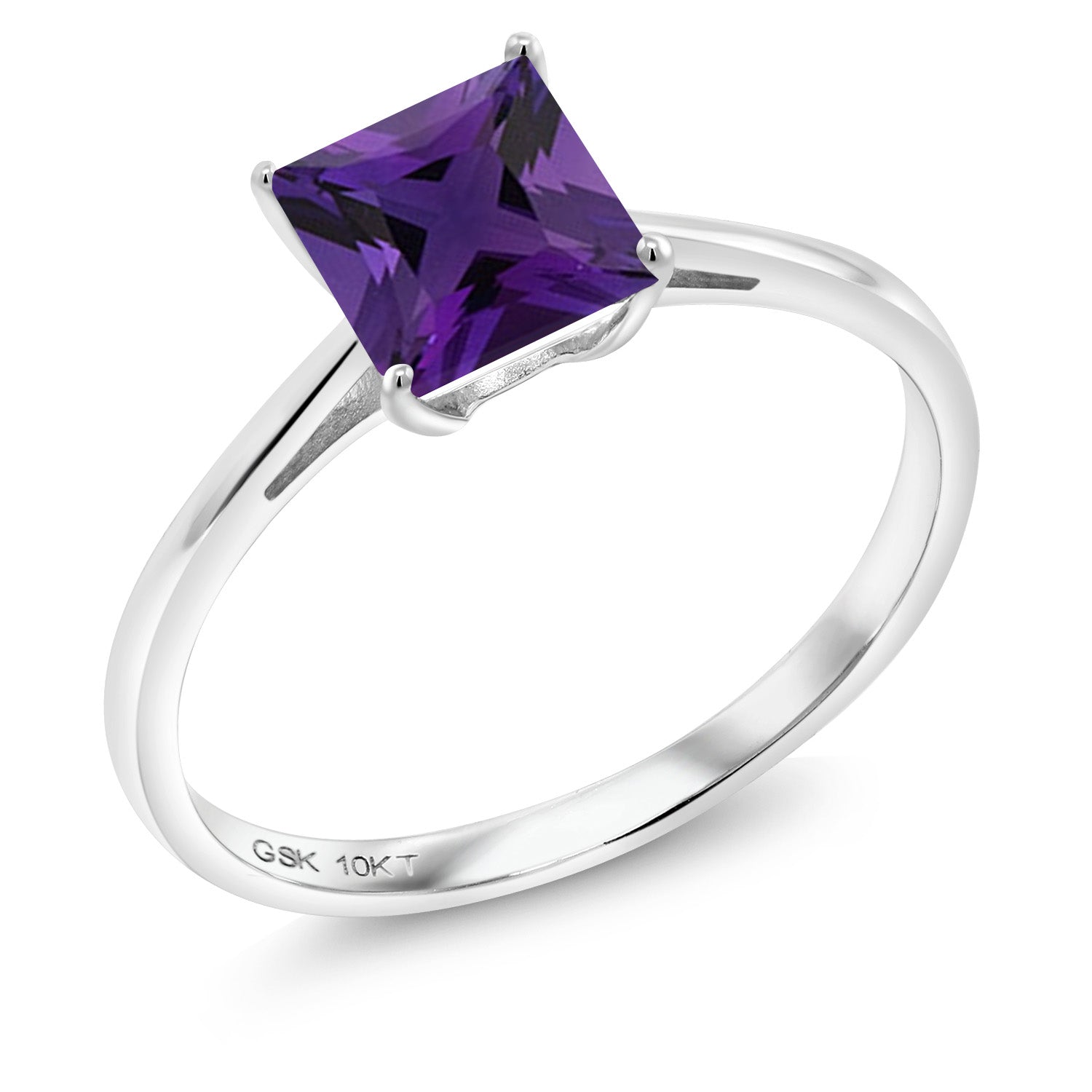 Amethyst - February_7_Ring in 10K White Gold