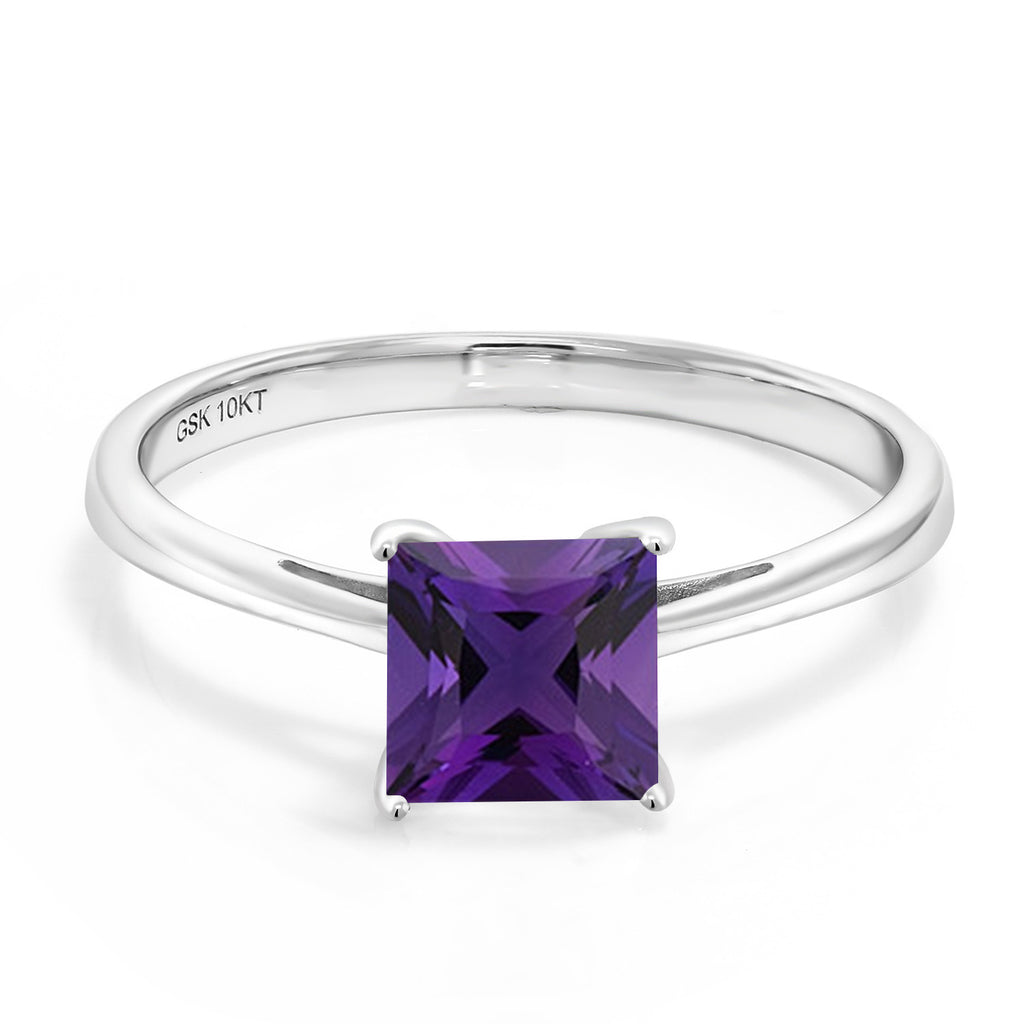 Amethyst - February_7_Ring in 10K White Gold