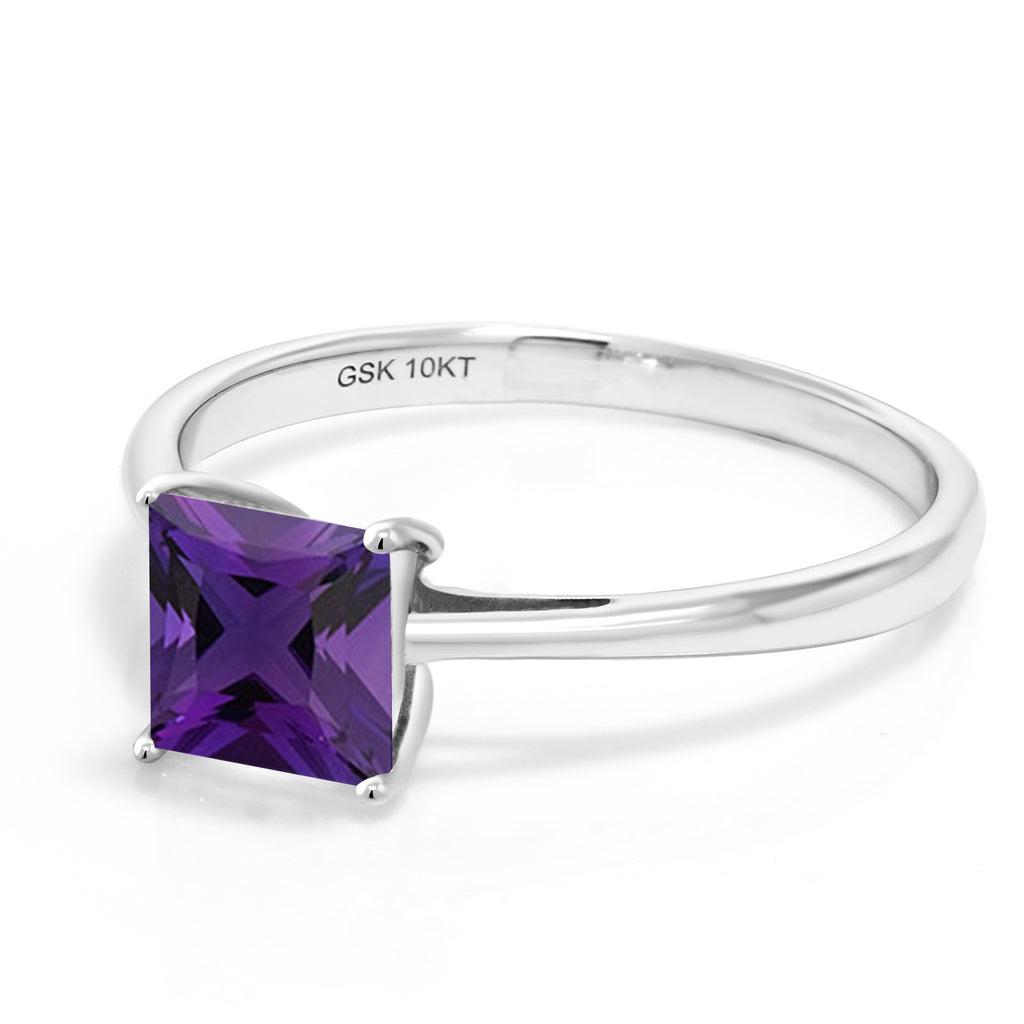 Amethyst - February_7_Ring in 10K White Gold