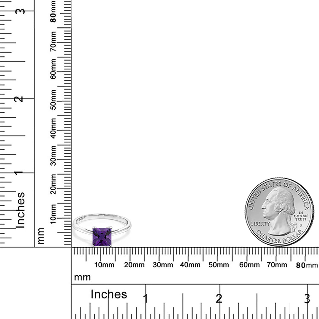 Amethyst - February_7_Ring in 10K White Gold