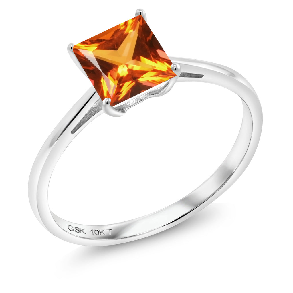 Poppy Topaz - November_8_Ring in 10K White Gold