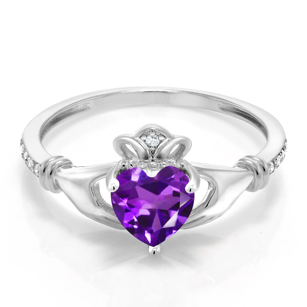 Amethyst - February_7_Ring in 10K White Gold