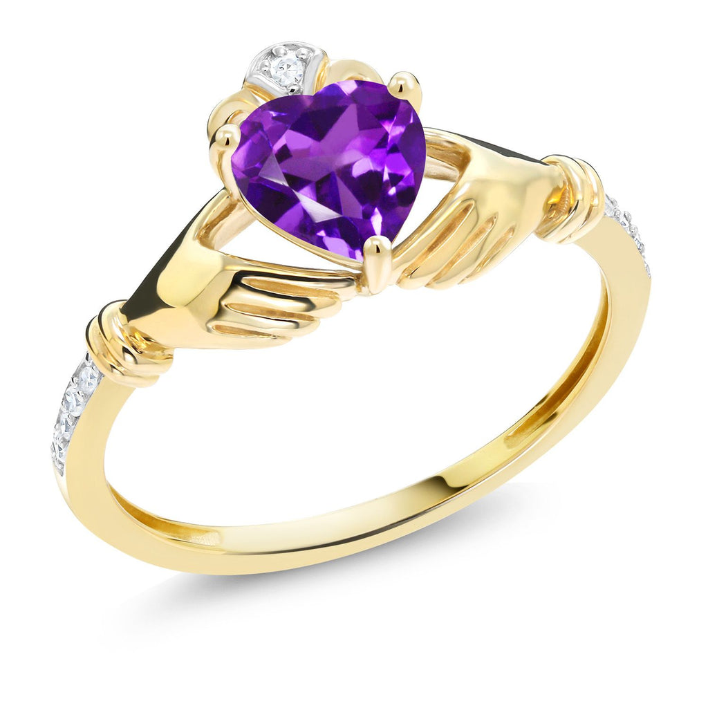Amethyst - February_9_Ring in 10K Yellow Gold