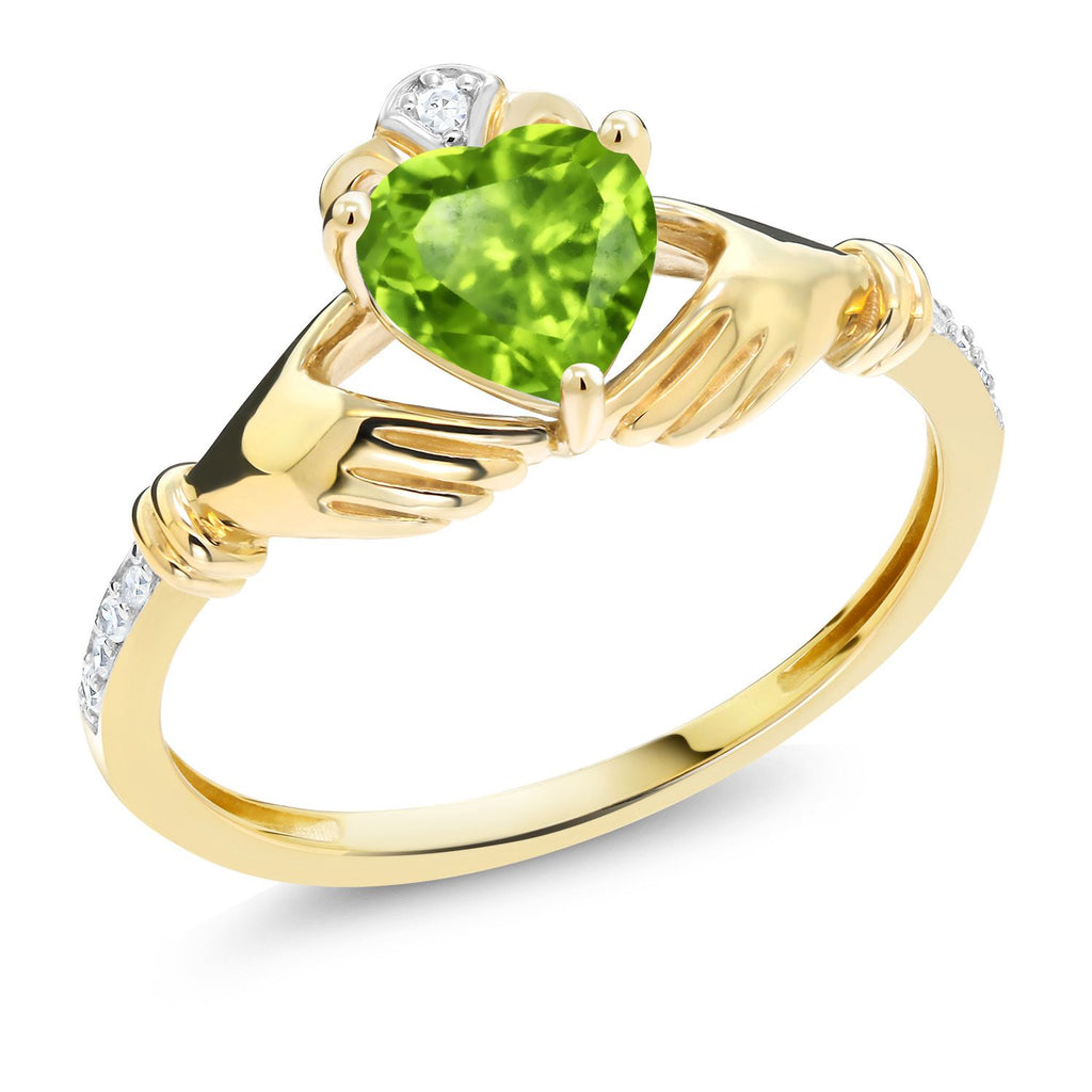Peridot - August_7_Ring in 10K Yellow Gold