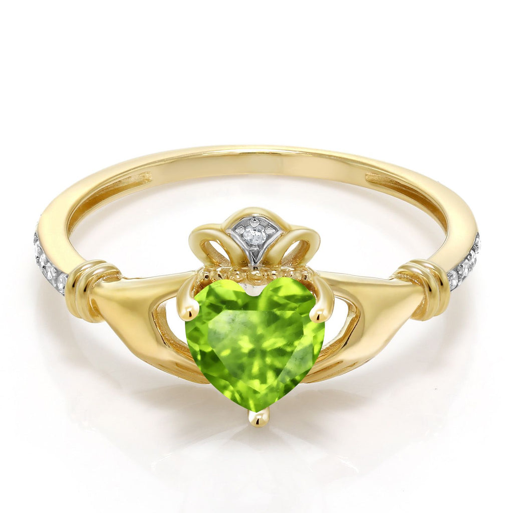 Peridot - August_7_Ring in 10K Yellow Gold