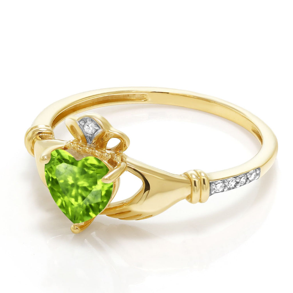 Peridot - August_7_Ring in 10K Yellow Gold