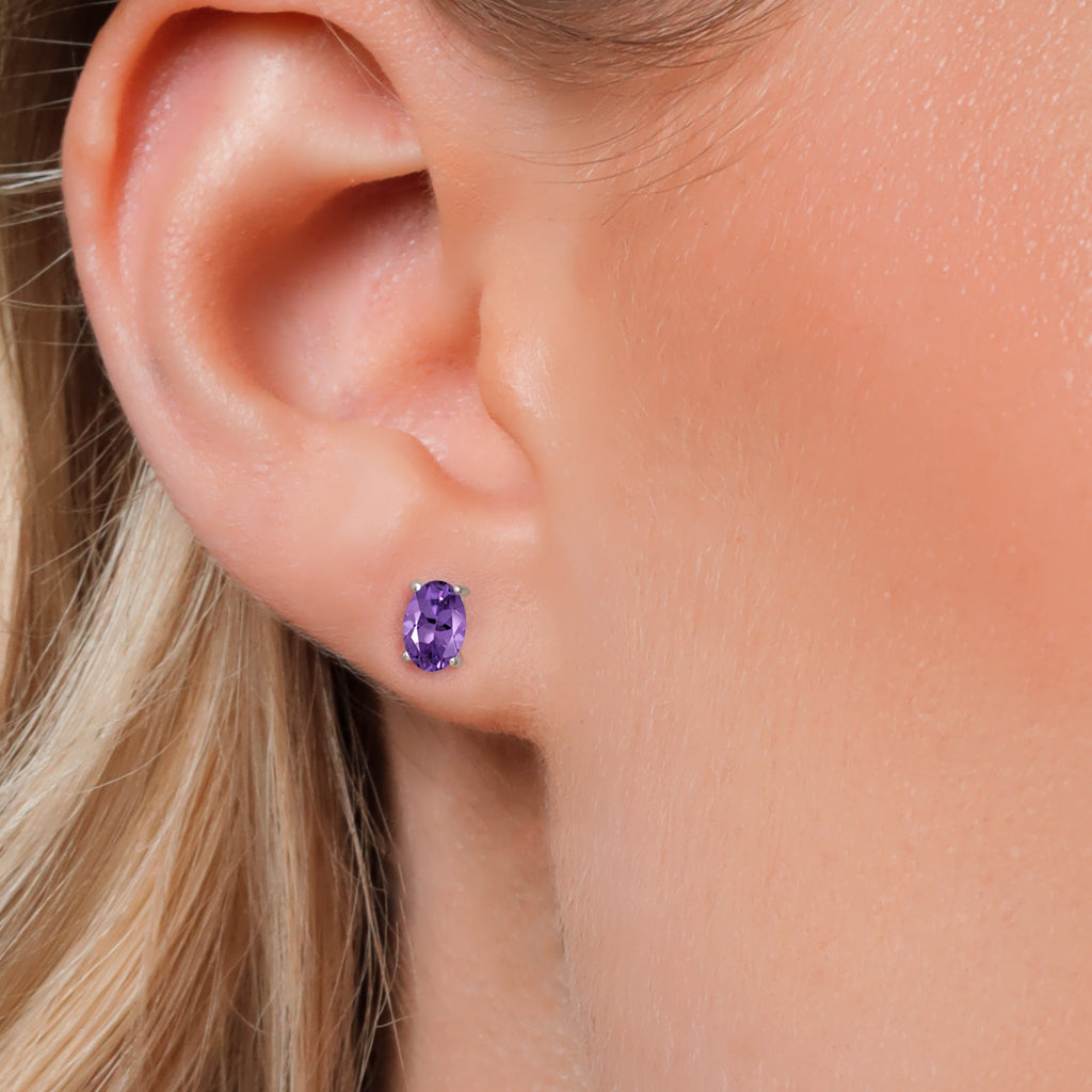 Purple_14K White Gold_Earrings in 14K White Gold