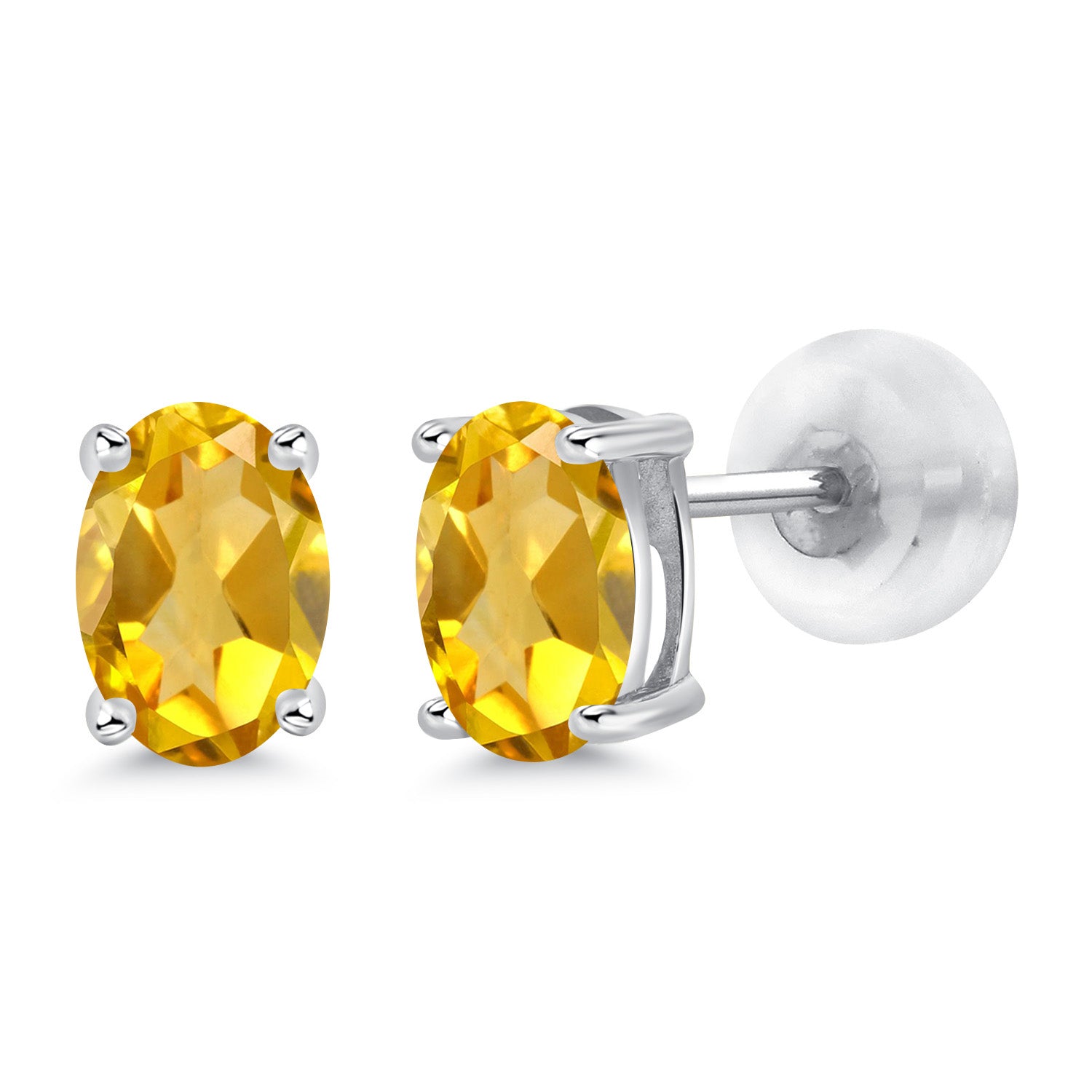 Citrine - November_14K White Gold