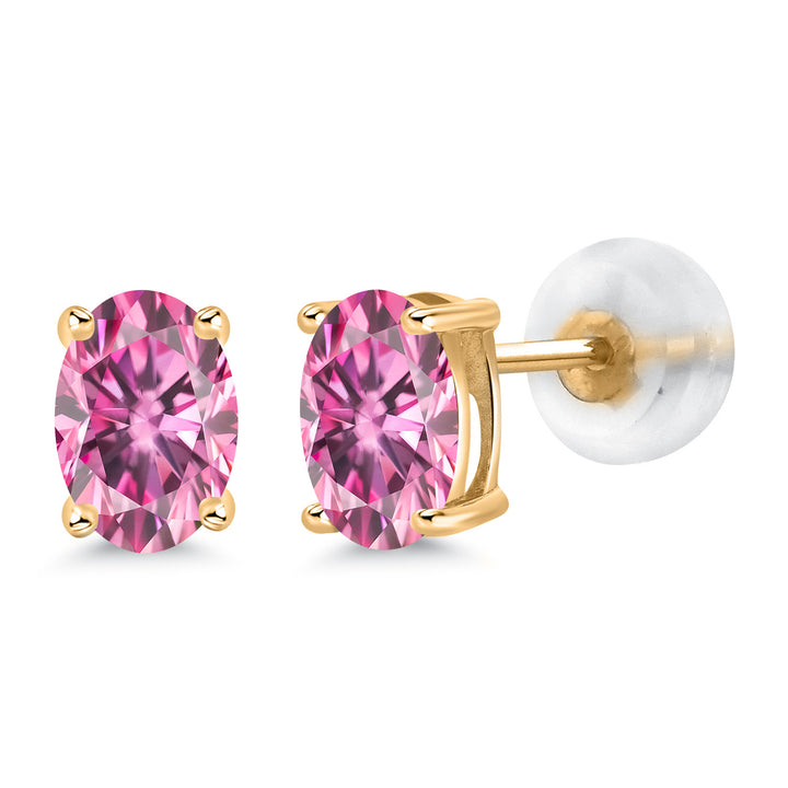 Pink Moissanite - April_14K Yellow Gold