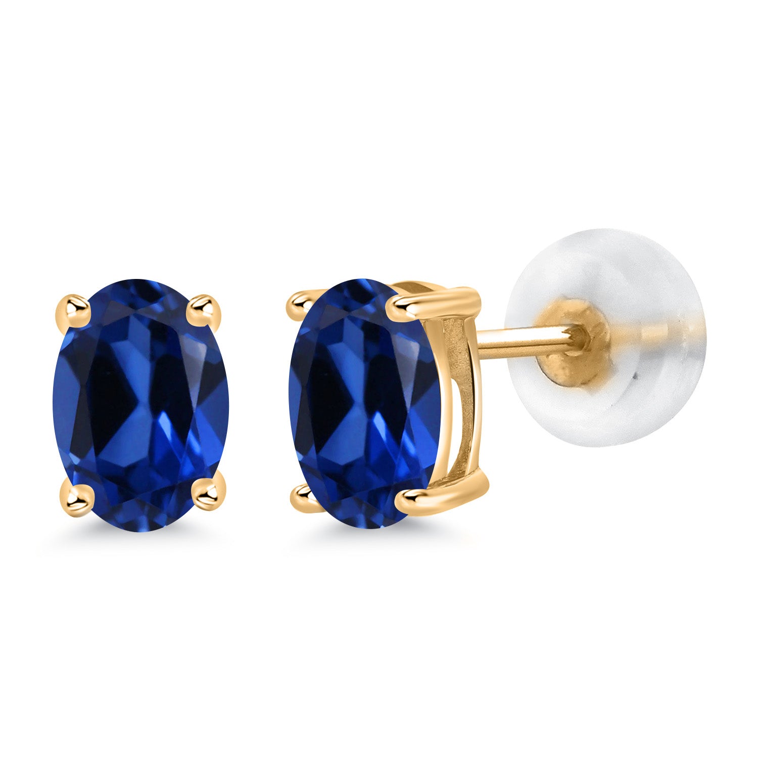 Blue Created Sapphire - September_14K Yellow Gold