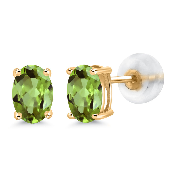 Peridot - August_14K Yellow Gold_Earrings in 14K Yellow Gold
