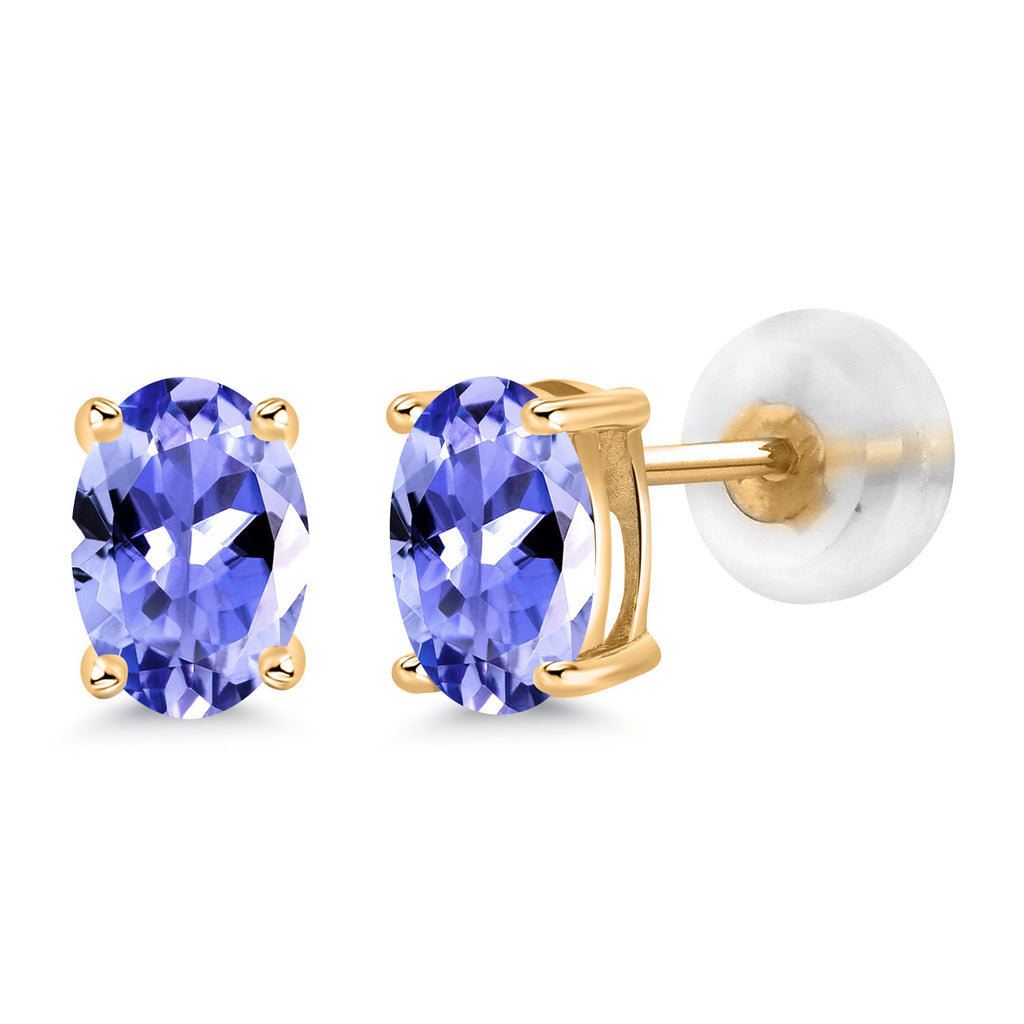 Tanzanite - December_14K Yellow Gold_Earrings in 14K Yellow Gold