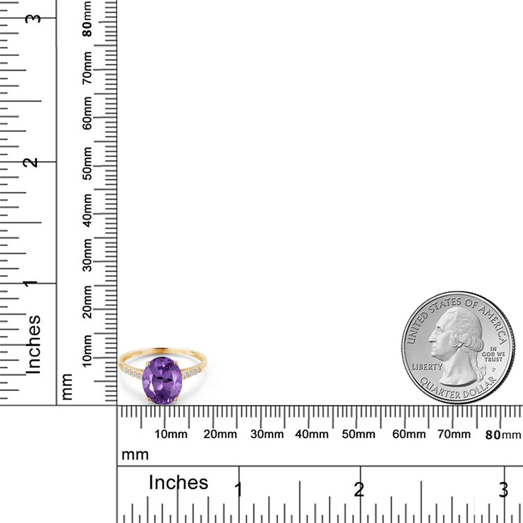 Amethyst - February_Ring in 10K Yellow Gold
