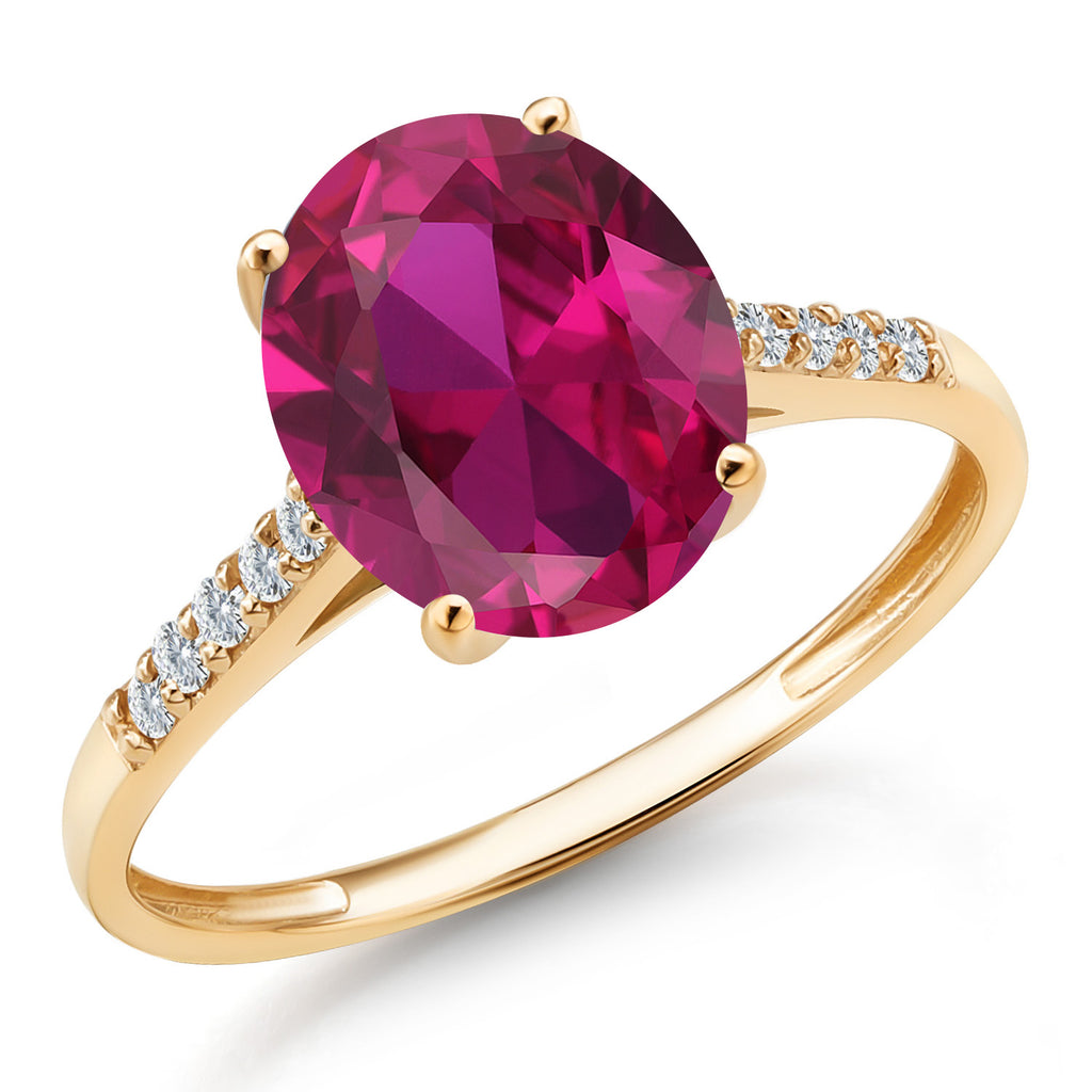 Created Ruby_9_Ring in 10K Yellow Gold