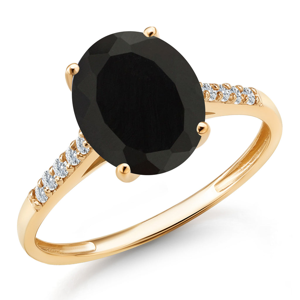 Onyx_9_Ring in 10K Yellow Gold