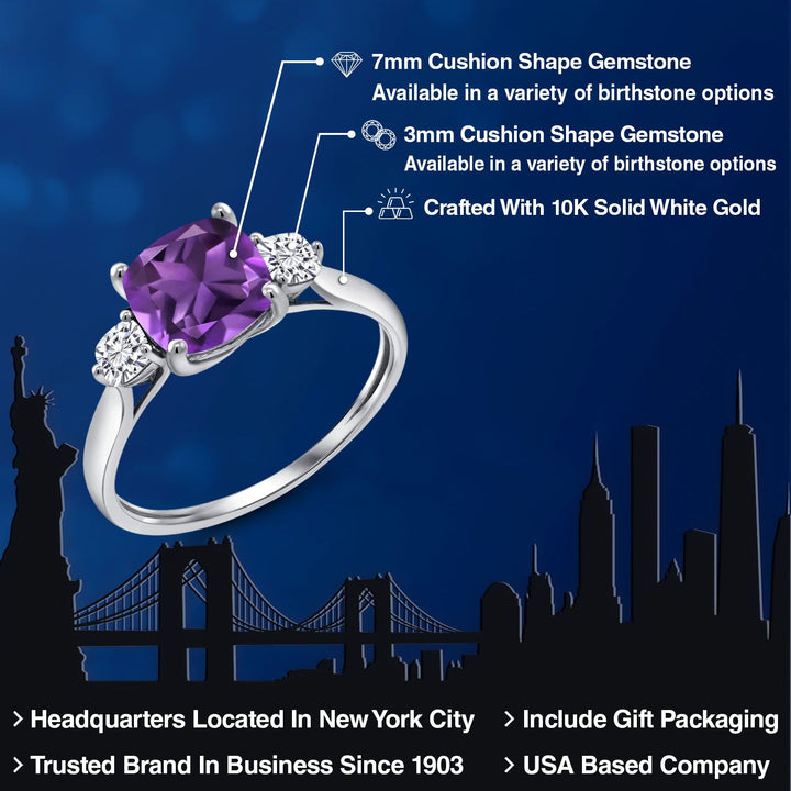 Ring in 10K White Gold