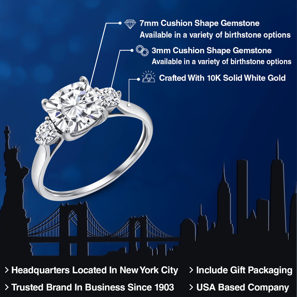 Ring in 10K White Gold