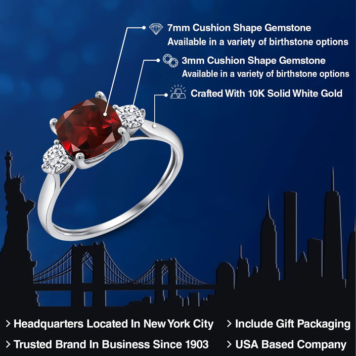 Ring in 10K White Gold