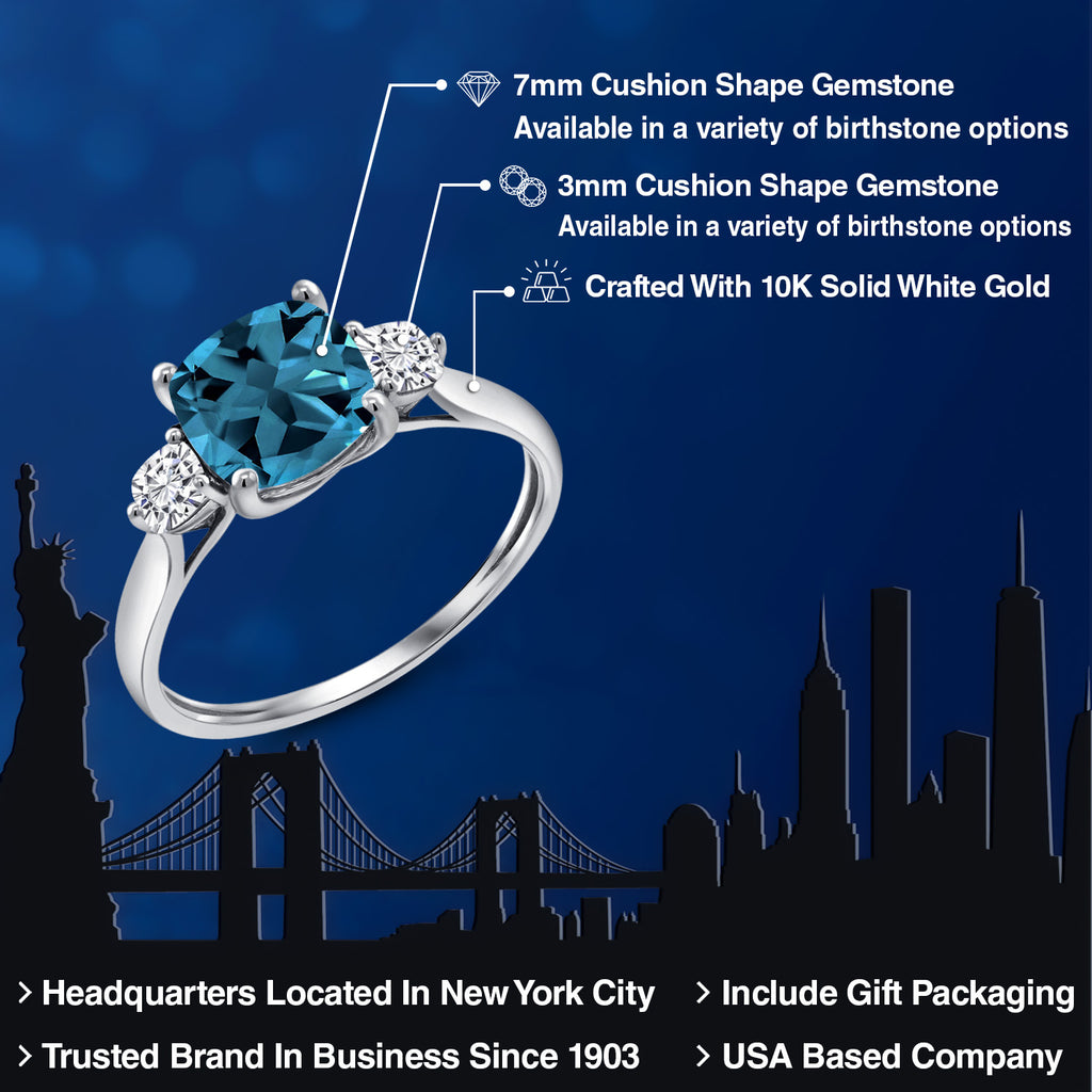 Ring in 10K White Gold