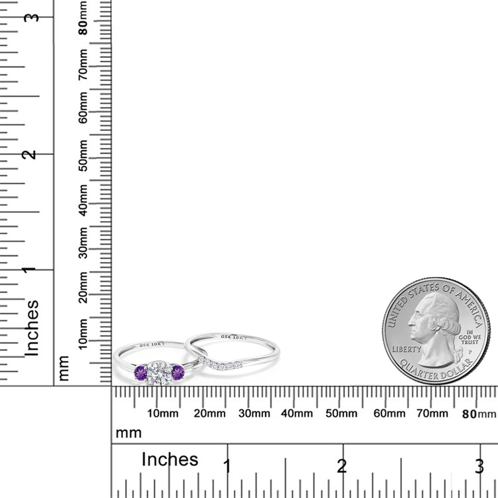 Ring in 10K White Gold